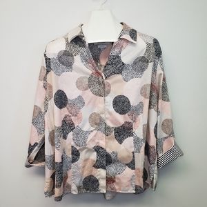 Foxcroft NYC Blouse Size 22W Fitted